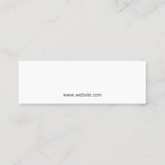 Carte De Visite Mini Instructeur de yoga (Dos)