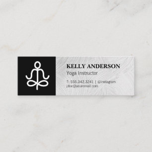 Carte De Visite Mini Instructeur de yoga   Yogi