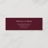 Carte De Visite Mini Intérieur Designer Desert Botanical Abstrait (Dos)