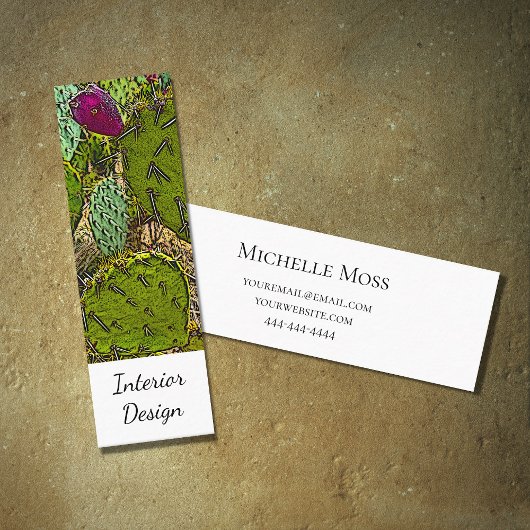 Carte De Visite Mini Intérieur Designer Desert Botanical Simple