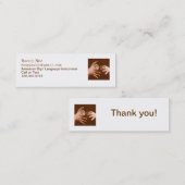 Carte De Visite Mini Interprète de langue des signes (Devant / Derrière)