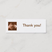 Carte De Visite Mini Interprète de langue des signes (Dos)