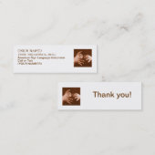 Carte De Visite Mini Interprète en langue des signes (Devant / Derrière)