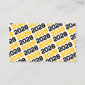 Carte De Visite Mini-Invitations de diplôme Gold & Black (Dos)