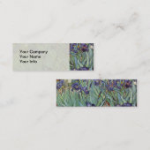 Carte De Visite Mini Iris de Van Gogh Peinture Impressionniste (Devant / Derrière)