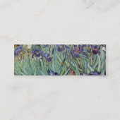 Carte De Visite Mini Iris de Van Gogh Peinture Impressionniste (Dos)