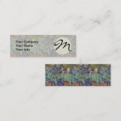 Carte De Visite Mini Iris de Van Gogh Peinture Impressionniste (Devant / Derrière)