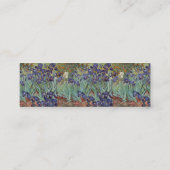 Carte De Visite Mini Iris de Van Gogh Peinture Impressionniste (Dos)