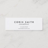 Carte De Visite Mini Ivoire moderne de points et copie minuscule noire (Dos)