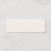 Carte De Visite Mini Ivory Cream White Mariage Website (Dos)