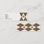 Carte De Visite Mini Jacquard Cupcakes (Devant / Derrière)