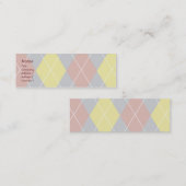 Carte De Visite Mini Jacquard - maigre (Devant / Derrière)