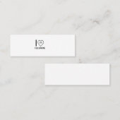 CARTE DE VISITE MINI J'ADORE DANSER (Devant / Derrière)