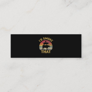 Carte De Visite Mini J'Ai Fumé Ce Dégustation De Viande De Fumeur De BB