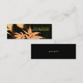 Carte De Visite Mini Japonais Maples 7 Floral Photography (Devant / Derrière)