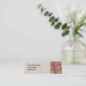 Carte De Visite Mini Jardin de prune fleuri d'arbre japonais (Debout devant)