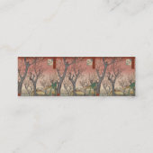 Carte De Visite Mini Jardin de prune fleuri d'arbre japonais (Dos)