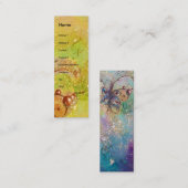 CARTE DE VISITE MINI JARDIN DES OMBRES PERDUES - PLANTE MAGIQUE DE BOUT (Devant / Derrière)