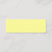 Carte de visite Mini Jaune Canari (Devant)