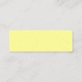 Carte de visite Mini Jaune Canari (Dos)