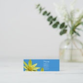 Carte De Visite Mini Jaune et Bleu (Debout devant)