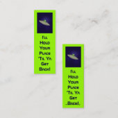 Carte De Visite Mini Je tiendrai votre signet d'endroit (Devant / Derrière)