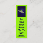 Carte De Visite Mini Je tiendrai votre signet d'endroit (Dos)