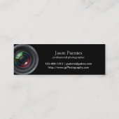 Carte De Visite Mini Je tire des personnes - photographe (Dos)