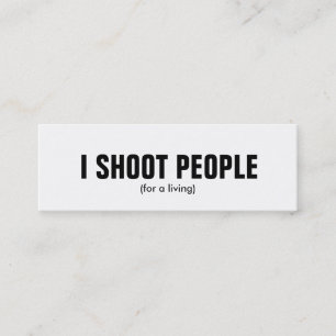 Carte De Visite Mini Je tire des personnes - photographe