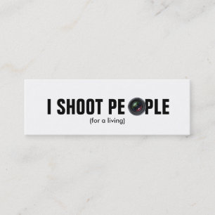 Carte De Visite Mini Je tire des personnes - photographe