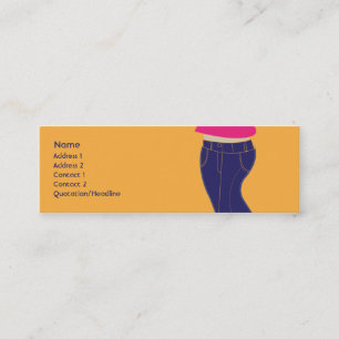 Carte De Visite Mini Jeans - maigres