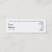 Carte De Visite Mini Jock - Social Media Personal Card (Dos)