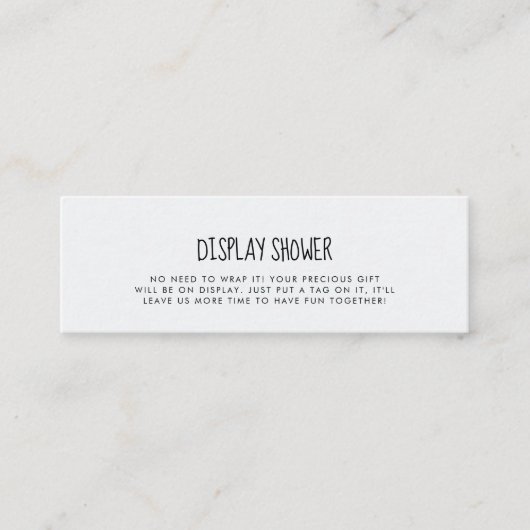 Carte De Visite Mini Joli éléphant bleu Afficher la fiche douche insert (Devant)