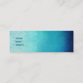 Carte De Visite Mini Joli Mandala bleu Abstrait (Dos)