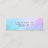 Carte De Visite Mini Joli Pastel Mère de Perle (Dos)