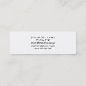 Carte De Visite Mini Joli rose et noir clair (Dos)