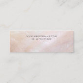 Carte De Visite Mini Jolie Mère rose pâle à l'écran de Pearl (Dos)