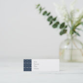 Carte De Visite Mini Jolis cadeaux de conception de motif de bleu (Debout devant)