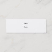 Carte De Visite Mini Joueur de guitare classique (Dos)