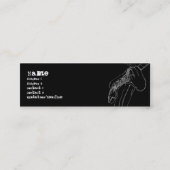 Carte De Visite Mini Joueur de guitare dessiné - maigre (Devant)