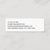 Carte De Visite Mini Joy to the World Christmas Citation Typographie (Dos)