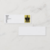 Carte De Visite Mini joyaux de la couronne âgés (Devant / Derrière)