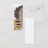 Carte De Visite Mini Joyeuse Journée des femmes signet moderne (Devant / Derrière)