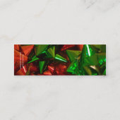 Carte De Visite Mini Joyeuses fêtes noël arc signet (Dos)