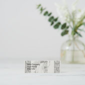 Carte De Visite Mini Jupe Peacock Beardsley Art Nouveau (Debout devant)