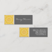 Carte De Visite Mini Kaléidoscope de fleur de miel (Devant / Derrière)