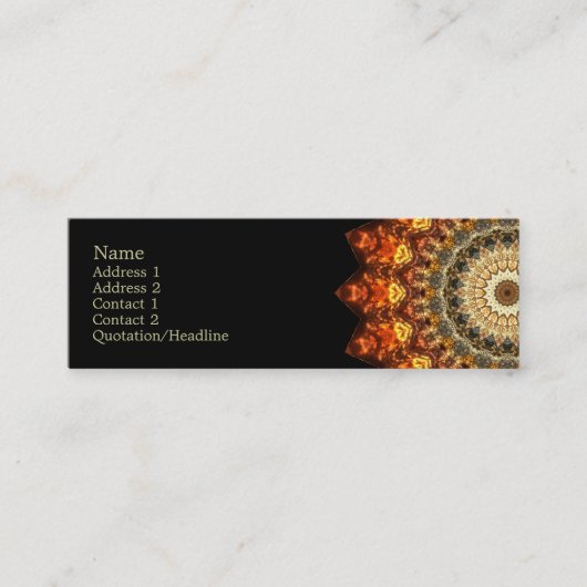Carte De Visite Mini Kaléidoscopique | Élégant (Devant)