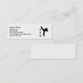 Carte De Visite Mini Karaté Kung Fu (Devant / Derrière)