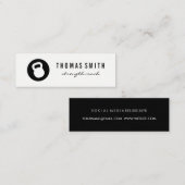 Carte De Visite Mini Kettle Bell Personal Trainer (Devant / Derrière)