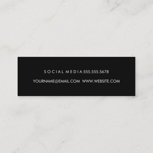 Carte De Visite Mini Kettle Bell Personal Trainer (Dos)